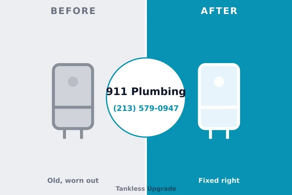 Before and after: plumbing company Cassville, MO